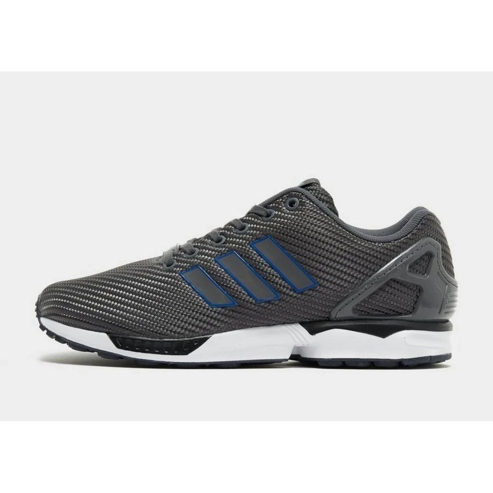 Adidas ZX Flux Mens Sz 7.5 HQ6611 Sneakers Gray Low Top Lace-Up Lifestyle Shoes